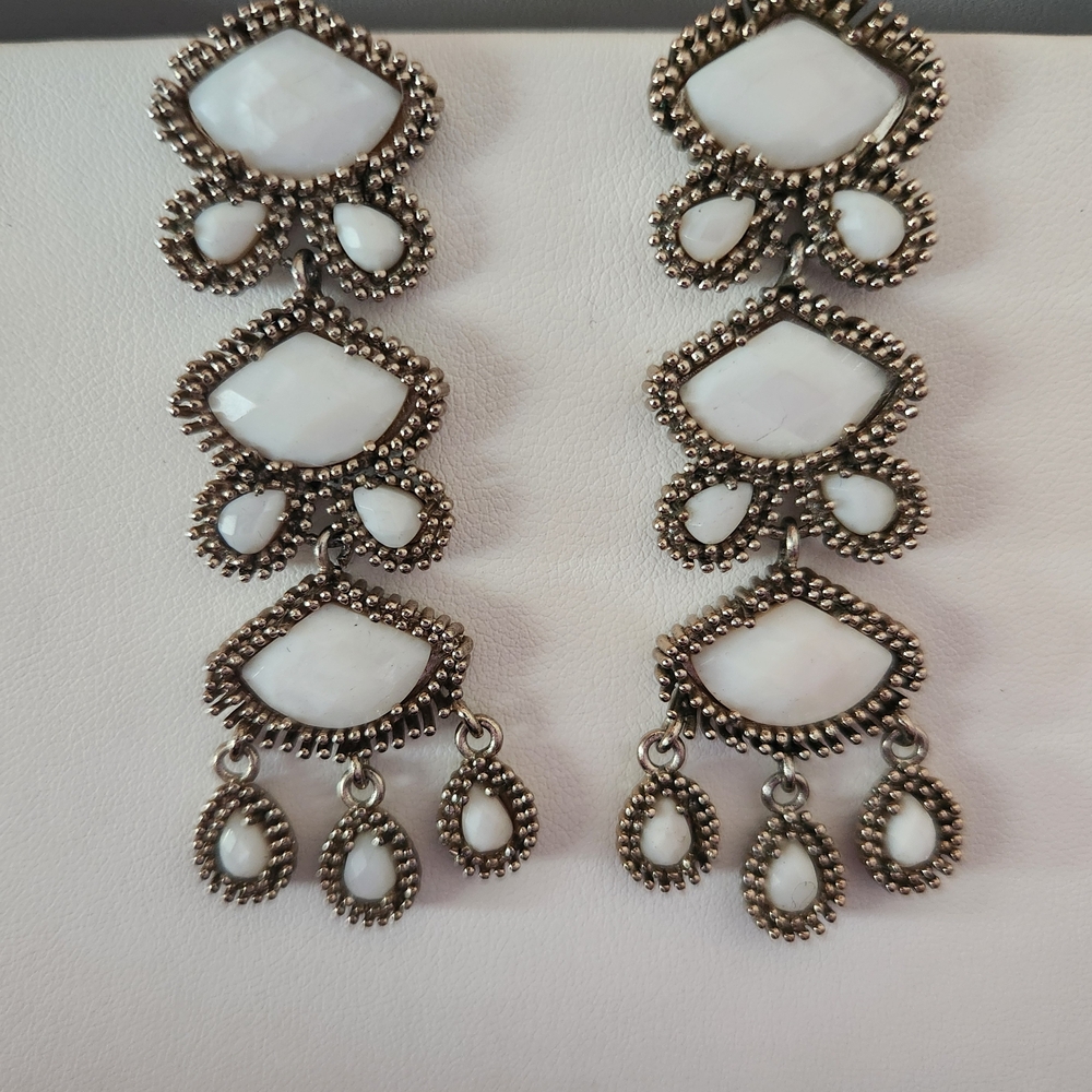 🌸RARE🌸 Vintage Kendra Scott Zoe Statement Earrings - Picture 4 of 6